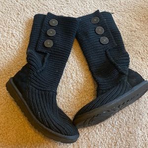 Black Classic Cardy Lattice Uggs